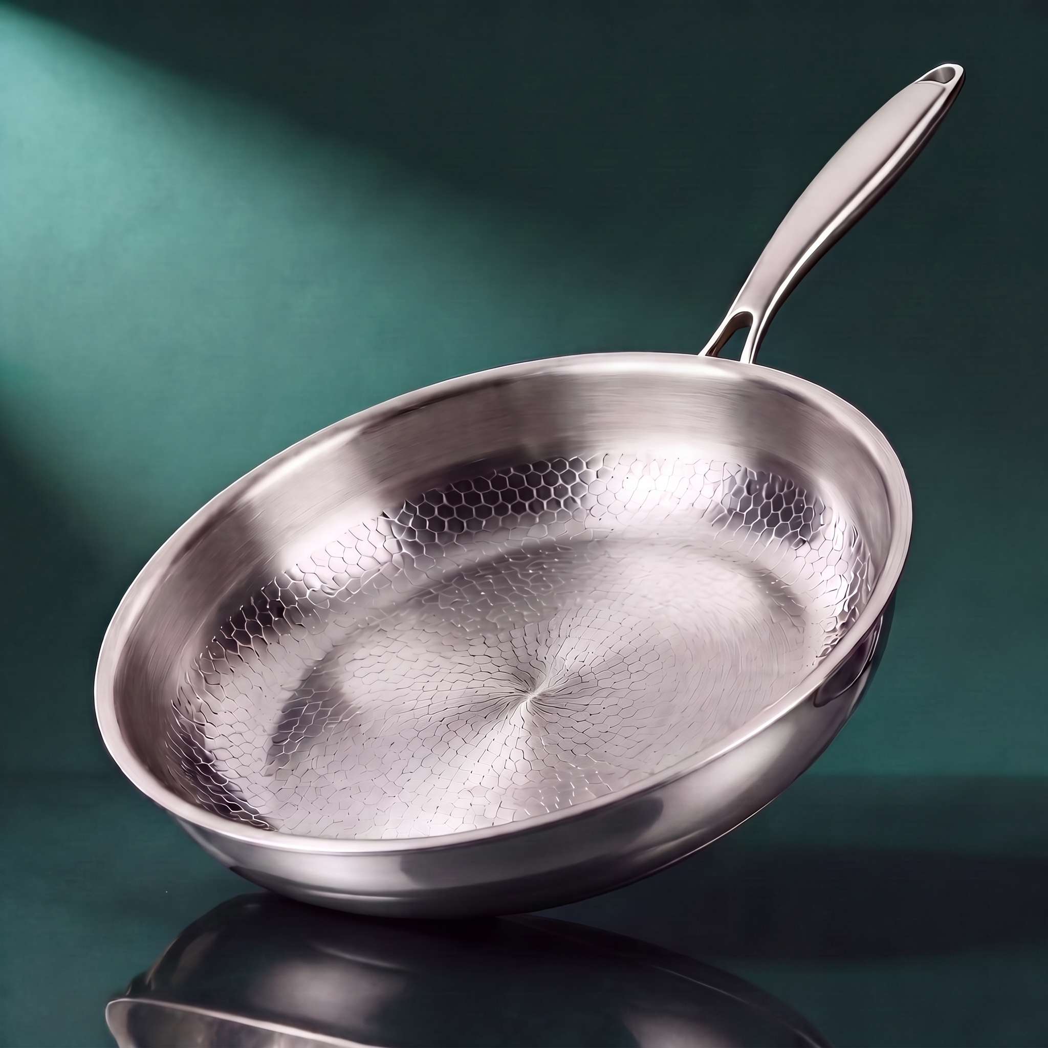 Hand-Hammered Titanium Pan 11