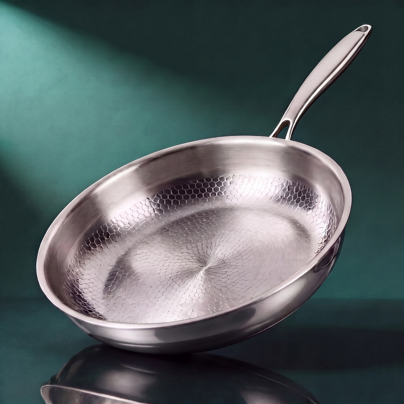 Hand-Hammered Titanium Pan 11"