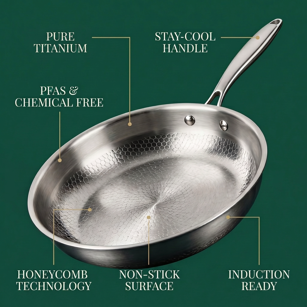 Hand-Hammered Titanium Pan 11