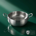 Hand-Hammered Deep Titanium Pot 11"