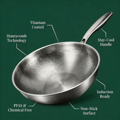 Titanium wok pan advantages – PFAS-free high-heat cookware – Longwell & Co