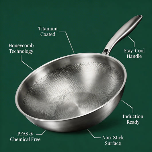 Titanium wok pan advantages – PFAS-free high-heat cookware – Longwell & Co