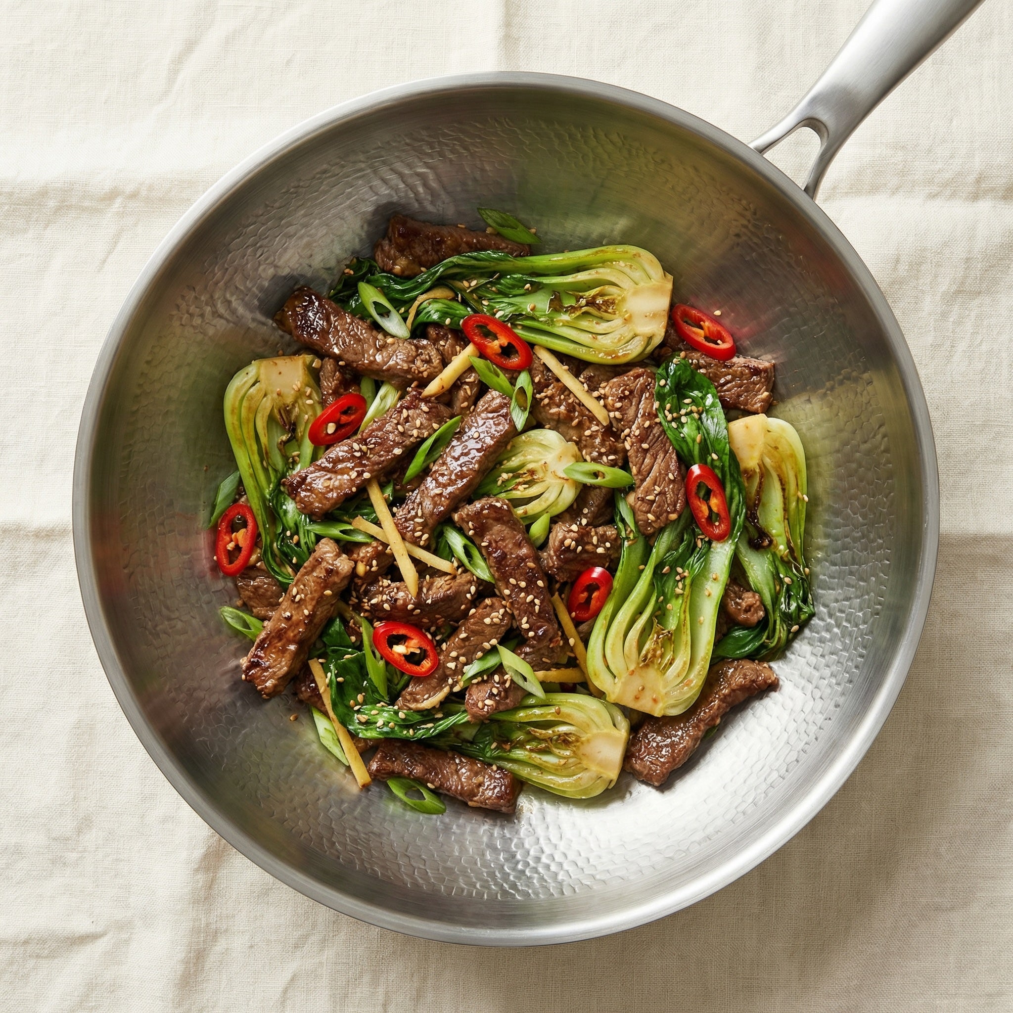 Stir fry in titanium wok pan – high-heat cooking in pure titanium – Longwell & Co