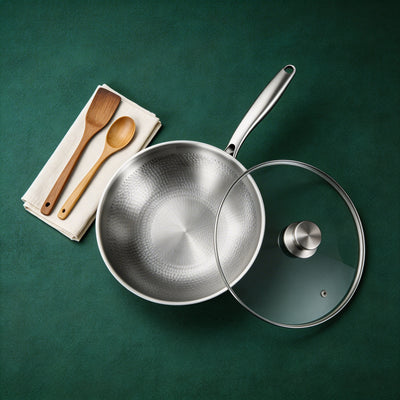 Longwell & Co titanium wok pan set – PFAS-free high-heat cookware