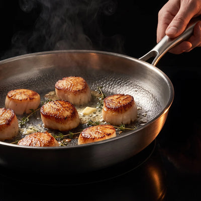 Hand-Hammered Titanium Pan 11"