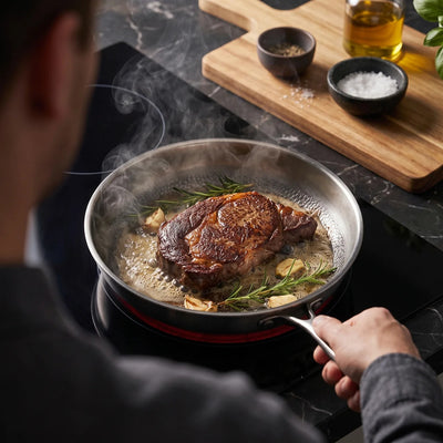 Hand-Hammered Titanium Pan 11"