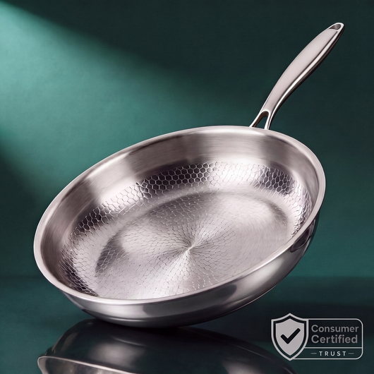 Hand-Hammered Titanium Pan 11"