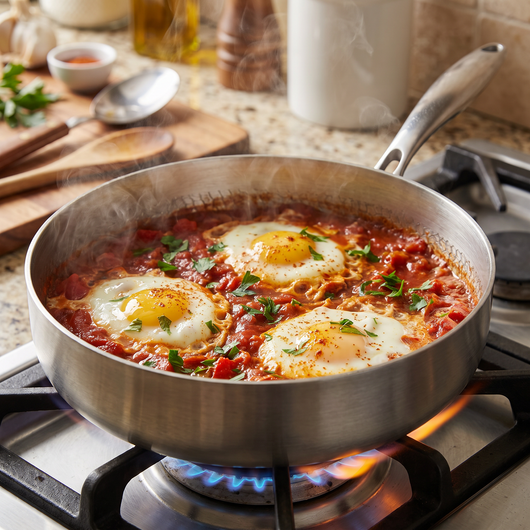 Hand-Hammered High-Wall Titanium Pan 10"