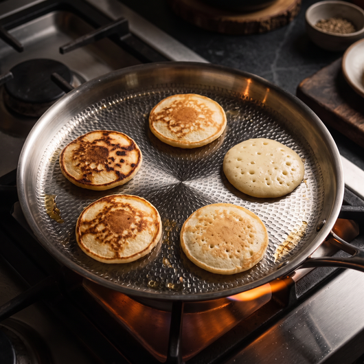 Hand-Hammered Titanium Crêpe Pan 11"