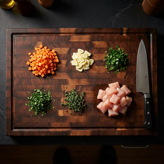 Solid Walnut Cutting Board - PFAS Free