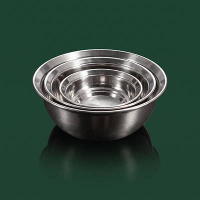 PFAS-Free Stainless Steel Mixing Bowls | Stackable Kitchen Bowl Set
