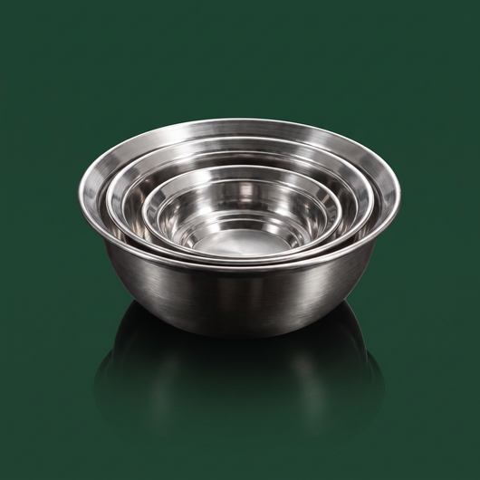 PFAS-Free Stainless Steel Mixing Bowls | Stackable Kitchen Bowl Set