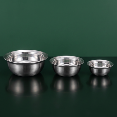 PFAS-Free Stainless Steel Mixing Bowls | Stackable Kitchen Bowl Set