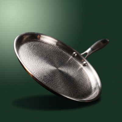 Hand-Hammered Titanium Crêpe Pan 11"