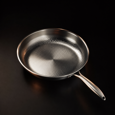 Hand-Hammered Titanium Multi-Pan Cook Set with Cutting Board (5 Pans, 8–10 Inch)